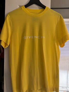 Givenchy Yellow Logo Crewneck Tee